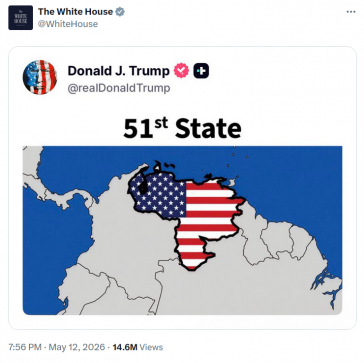 Trumps Beitrag, welcher auch vom Account des Weißen Haus weiterverbreitet wurde Trumps Beitrag, welcher auch vom Account des Weißen Haus weiterverbreitet wurde