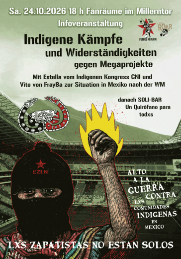 Ankündigung: Veranstaltung Indigene Kämpfe und Widerständigkeiten gegen Megaprojekte