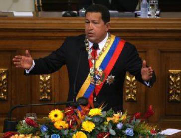 Selbstkritisch: Chávez vor der Nationalversammlung 2008 "Jahr der Problemlösungen"
