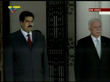 Außenminister Maduro (li.) und al-Malki (re.) Palästinensische Botschaft in Caracas eröffnet