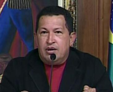 Chávez bei seiner Widerrede am Dienstag Abend (Ortszeit) im Staatsfernsehen "Zynischen" Kriegshetze-Vorwurf zurückgewiesen