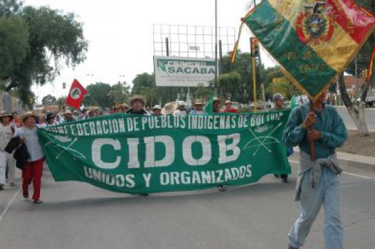 Demonstration der CIDOB Ende 2008 
