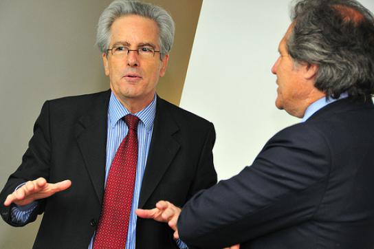 Auf Mission: US-Diplomat Valenzuela mit Uruguays Außenminister Luis Almagro