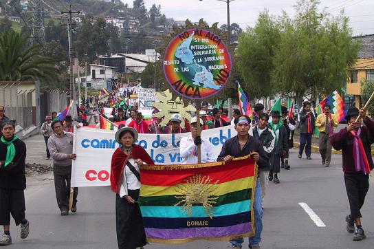 CONAIE-Aktivisten in Ecuador