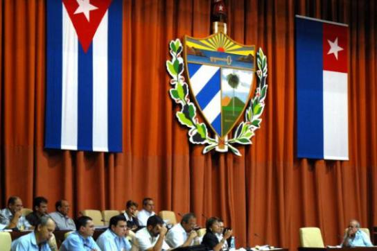 Sitzung der kubanischen Nationalversammlung in Havanna