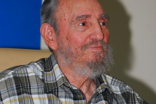 Nach langer Zeit wieder regelmäßig in der Öffentlichkeit: Fidel Castro am Freitag Fidel Castro
