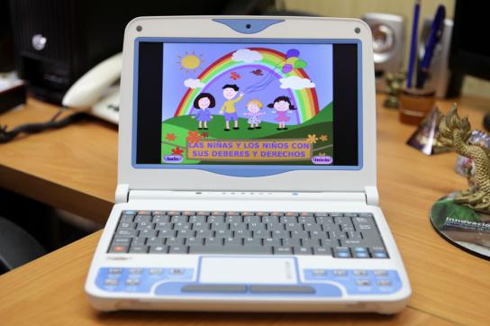 Minilaptop für den Gebrauch in der Grundschule