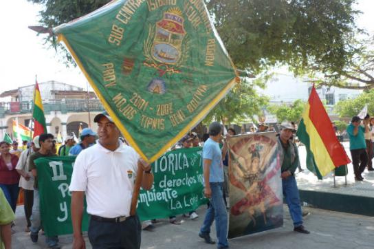 Indigene auf ihrem Protestmarsch nach La Paz