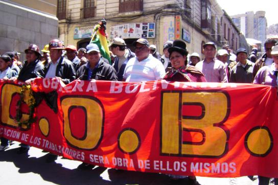 Protestmarsch in La Paz