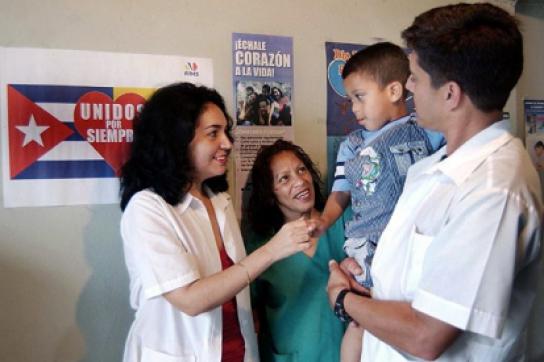 Kubanische Ärztin bei Hilfseinsatz in Venezuela