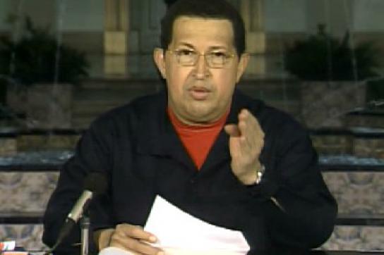 Chávez im Proramm von VTV