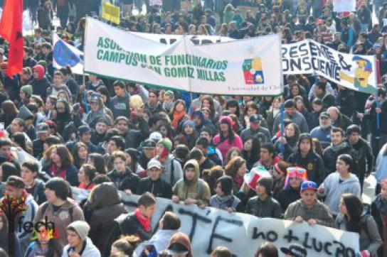 Studierendenprotest in Chile Studierendenprotest in Chile