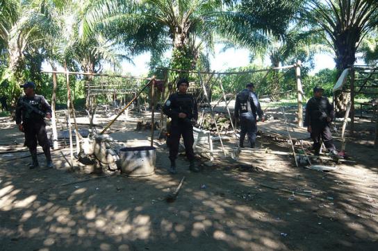 Soldaten in Bajo Aguán