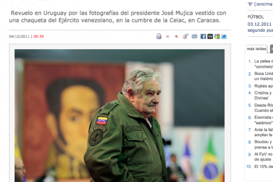 Mujica mit "chavistischer" Jacke