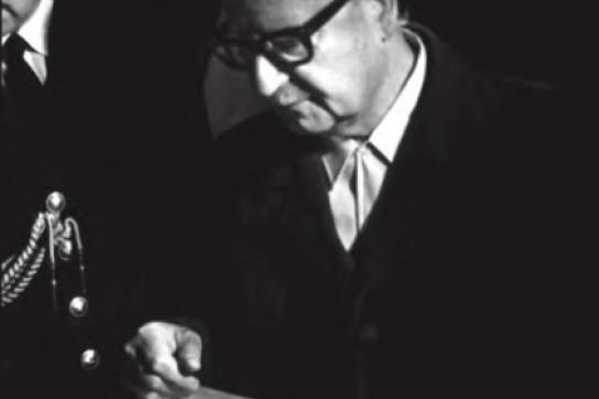 Salvador Allende während der Parlamentswahlen 1973 Salvador Allende während der Parlamentswahlen 1973