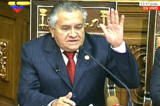 Der neue Parlamentspräsident Fernando Soto Rojas