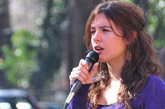 Präsidentin des Studierendenverbandes, Camila Vallejo Präsidentin des Studierendenverbandes, Camila Vallejo