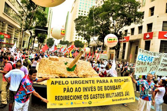 Demonstration anlässlich der Rio+20-Konferenz