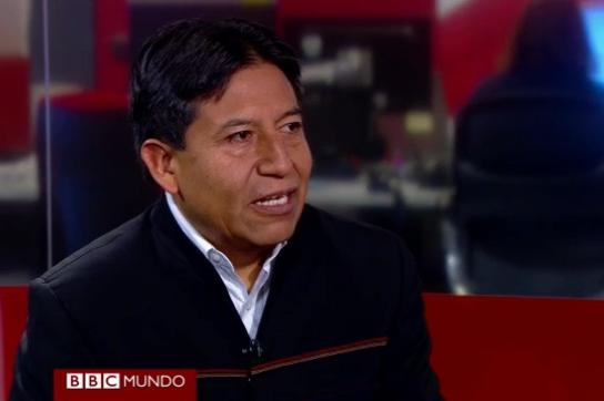 Choquehuanca im BBC-Gespräch