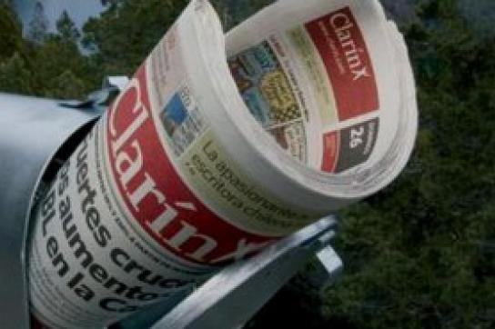 Auslieferung der Tageszeitung der Clarín-Gruppe