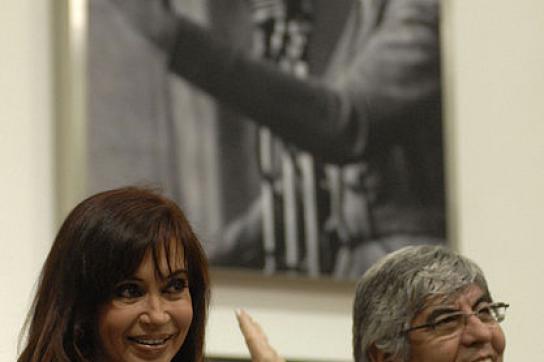 Ein Bild aus besseren Tagen: Präsidentin Cristina Fernández und CGT-Chef Hugo Moyano