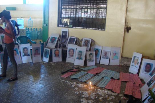 Gedenken an die ermordeten Kleinbauern in Bajo Aguán