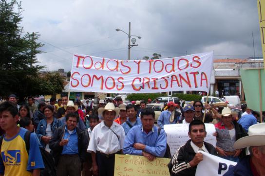 Solidaritätsdemonstration mit den Aktivistinnen in Guatemala