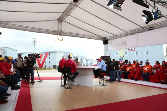 Der erste "Bolivarische Dialog" am Donnerstag in Playa Grande, Bundesstaat Vargas