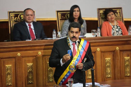 Maduro vor der Nationalversammlung