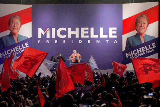 Die Siegerin der Präsidentschaftswahlen in Chile: Michelle Bachelet