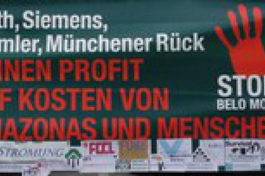 Protest gegen Münchener Rück