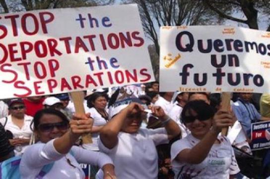 Demonstration für Migrationsreform in USA: "Stopp den Abschiebungen, Stopp den Trennungen" - "Wir wollen eine Zukunft"