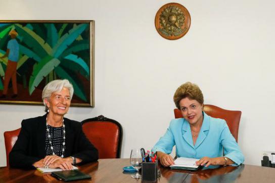 Keine Berührungsängste: Dilma Rousseff (re.) mit IWF-Chefin Christine Lagarde