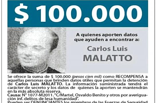 Die argentinische Regierung hatte Malatto zur Fahndung ausgeschrieben