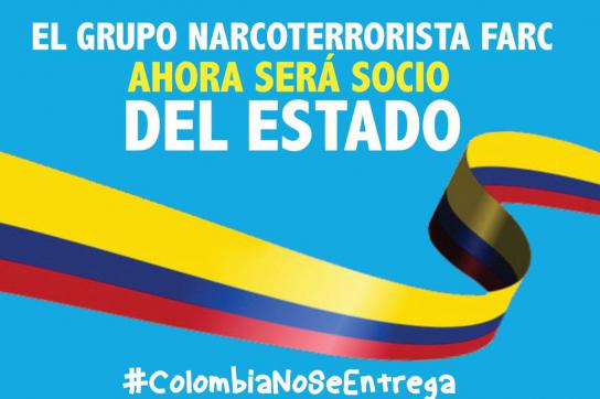 Propaganda gegen das Friedensabkommen in den Sozialen Netzwerken: "Jetzt wird die Narkoterroristen-Gruppe Farc Partner der Regierung"