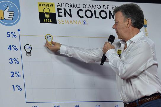 Kolumbien muss Energie sparen