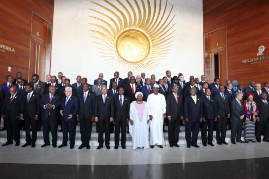 Gruppenfoto beim Gipfel der Afrikanischen Union, bei dem Kuba auch anwesend war