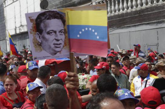 Ehrung des früheren Guerilla-Kommandanten Fabricio Ojeda in Venezuela