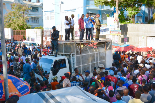 Jovenel Moise beim Wahlkampf in Haiti