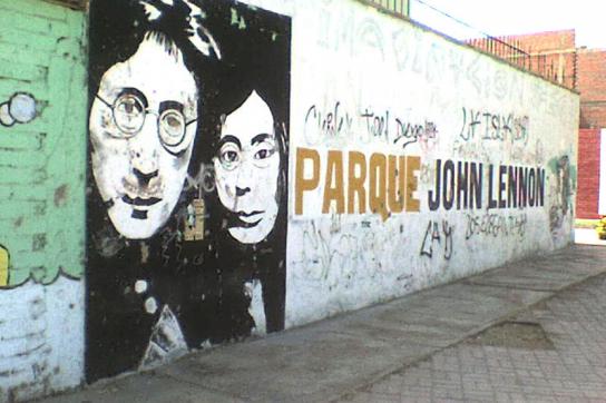 Wandbild im John-Lennon-Park in Havanna, Kuba