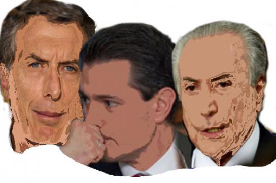 Mauricio Macri, Enrique Peña Nieto, Michel Temer