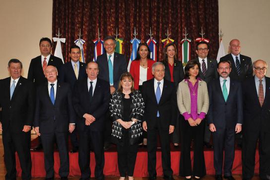 Minister aus dem Staaten von Mercosur und Pazifik-Allianz