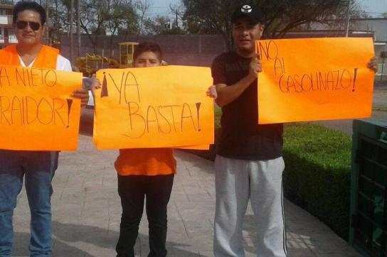 Proteste in Mexiko gegen die als "Gasolinazo" bezeichnete Preissteigerung