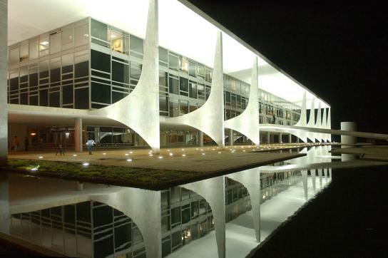 Regierungssitz Palácio do Planalto in Brasília, eines der Bauwerke in Brasilien