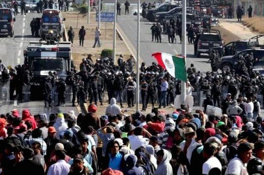 In Valle del Mezquital, Mexiko, wurden zwei Demonstranten erschossen