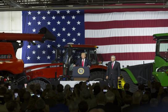 Die USA, Traktoren und Kuba: Donald Trump bei seiner Rede am Mittwoch