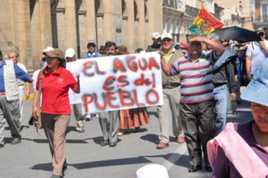 "Das Wasser gehört den Volk" – Protest in Bolivien