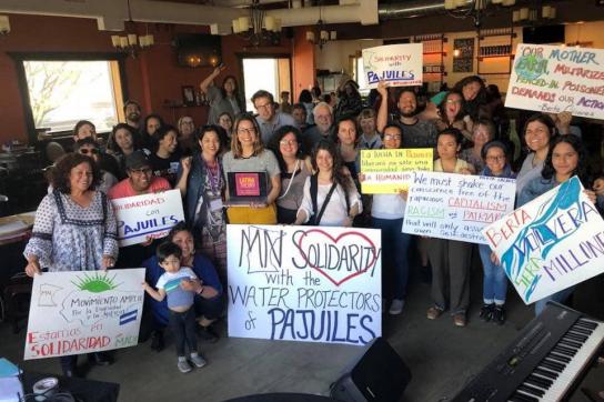 Der Widerstand gegen das Wasserkraftwerk in Pajuiles erfährt auch außerhalb von Honduras Solidarität