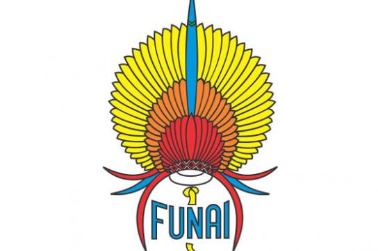Logo der Funai. Die Indigenenbehörde soll auf Bolsonaro-Kurs gebracht werden