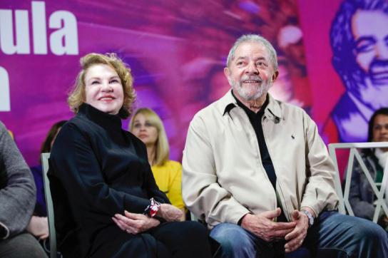 Lula da Silva und seine Ehefrau Marisa Leticia bei einer Veranstaltung im Jahr 2016. Staatsanwälte verhöhnten die Erkrankte und verspotteten Lulas Trauer nach ihrem Tod